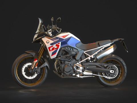 Base model BMW F900 GS 2024 Modello 3D