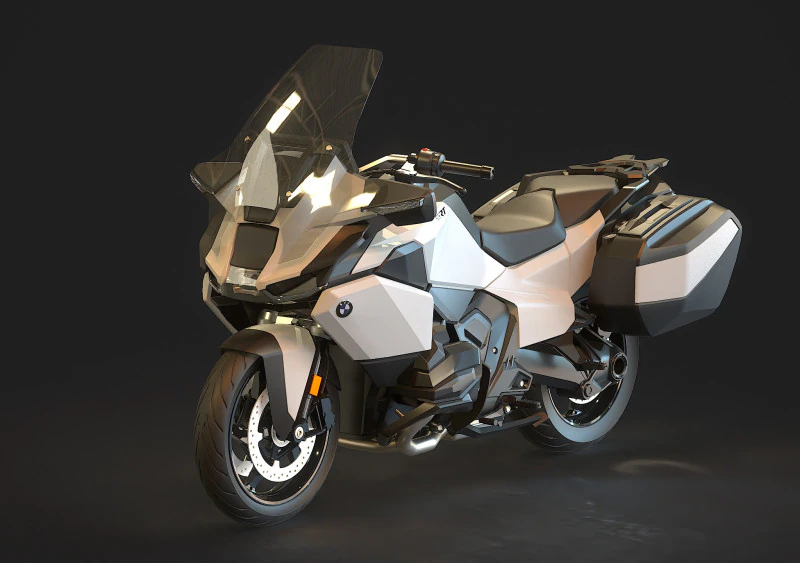 Base model BMW R 1300 RT 2025 3D Model .c4d .max .obj .3ds .fbx .stl .blend 
