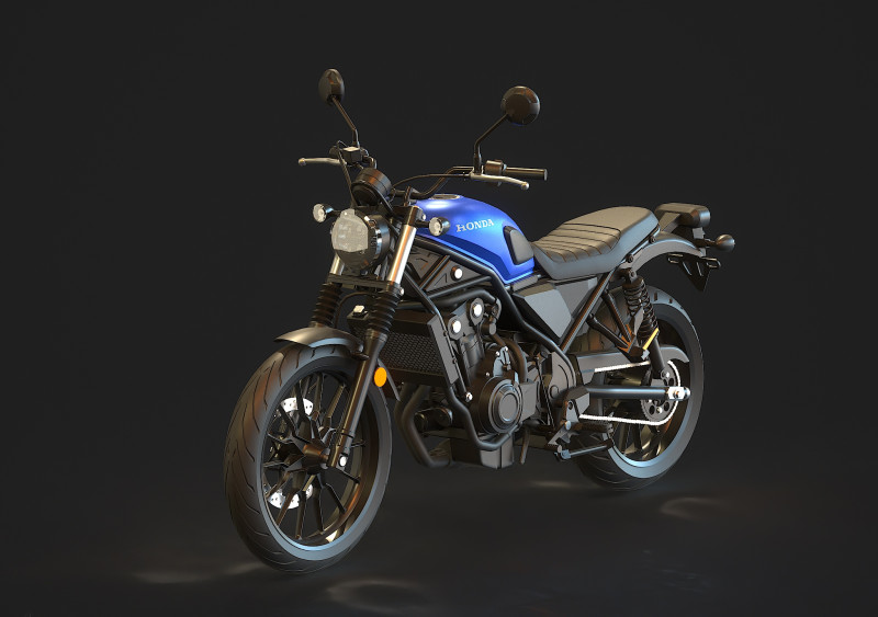 Base model Honda CL500 2023 3Dモデル .c4d .max .obj .3ds .fbx .stl .blend