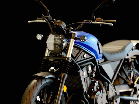 Base model Honda CL500 2023 3D Model