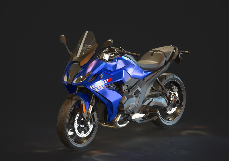 Base model BMW R 1300 RS 2025 3D Model .c4d .max .obj .3ds .fbx .stl .blend