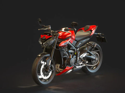 Modelo básico para Triumph Street Triple 765 2024 Modelo 3D
