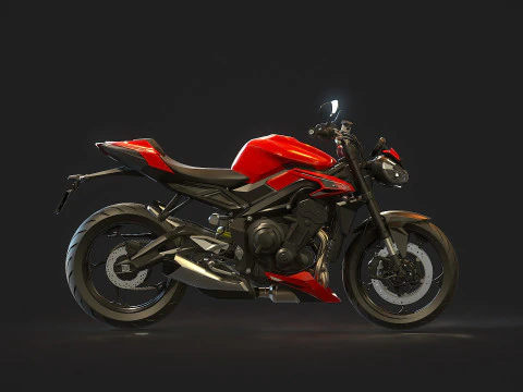 Base model for Triumph Street Triple 765 2024 3D Model