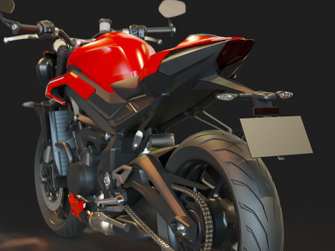Base model for Triumph Street Triple 765 2024 Modelo 3D