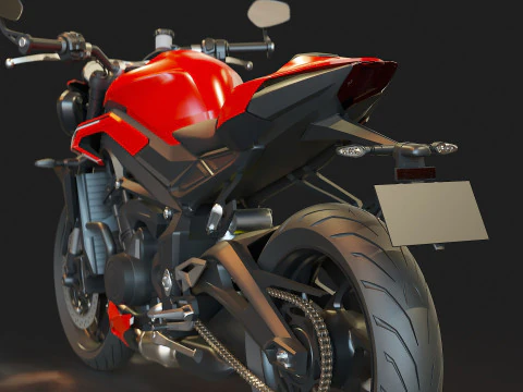 Base model for Triumph Street Triple 765 2024 3D Model