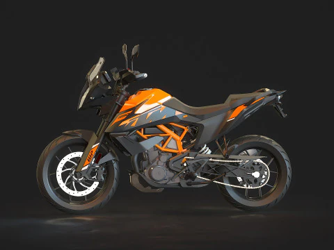 Base model KTM 390 ADV 2023 3D Model