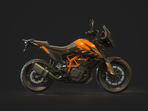 Base model KTM 390 ADV 2023 3D मॉडल