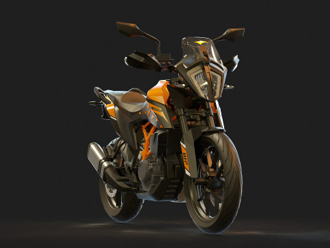 Base model KTM 390 ADV 2023 3D मॉडल