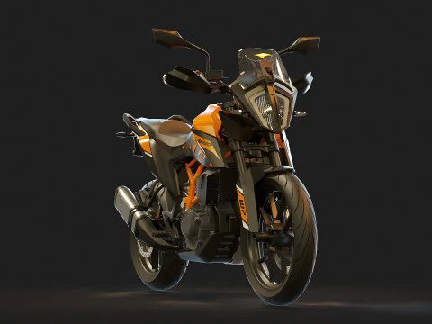 Base model KTM 390 ADV 2023 3D Model