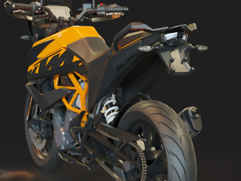 Base model KTM 390 ADV 2023 3D मॉडल