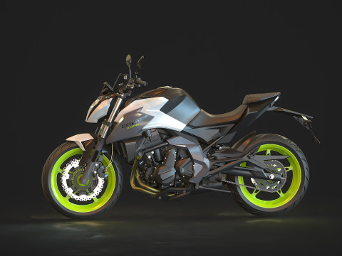 Base model CF Moto 650 NK 2023 3D Model