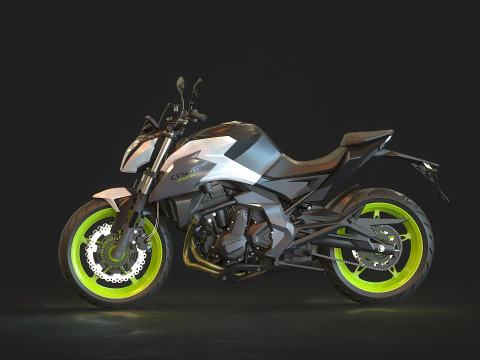 Base model CF Moto 650 NK 2023 3D Model