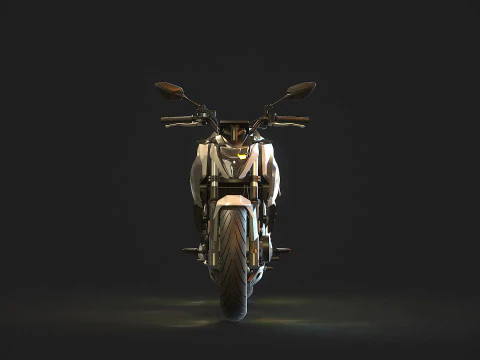 Base model CF Moto 650 NK 2023 3D Model