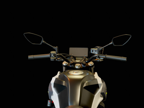 Base model CF Moto 650 NK 2023 3D Model