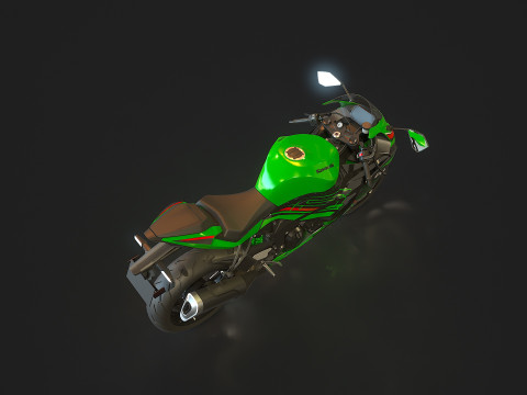 Base model Kawasaki ZX 6R 2024 3D Model