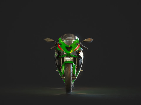 Base model Kawasaki ZX 6R 2024 3D Model