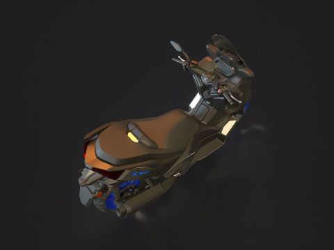 Base model Yamaha X Max 300 2024 Modello 3D