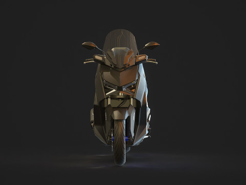 Base model Yamaha X Max 300 2024 Modello 3D