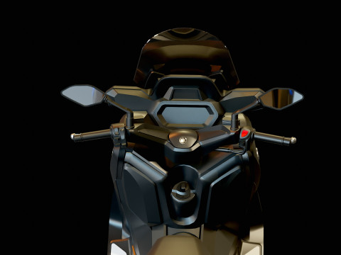 Base model Yamaha X Max 300 2024 Modello 3D