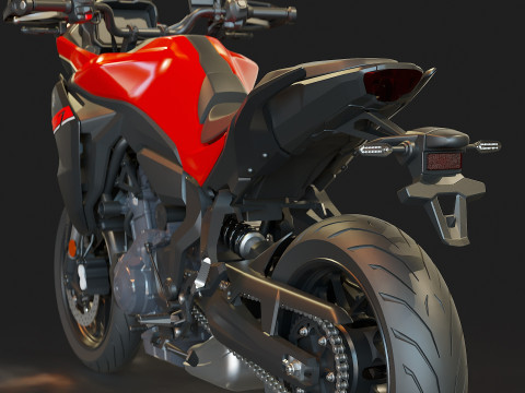 Base model Yamaha Tracer 7 2025 3D Modell