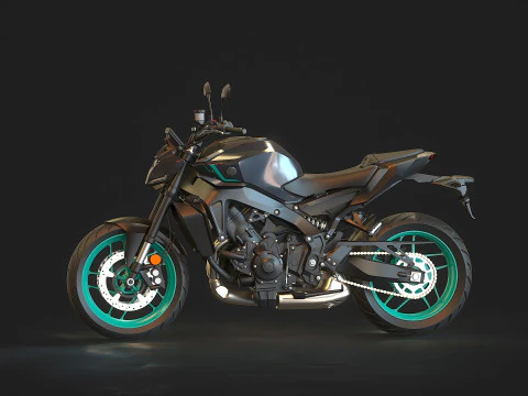 Base model Yamaha MT 09 2024 3D Model