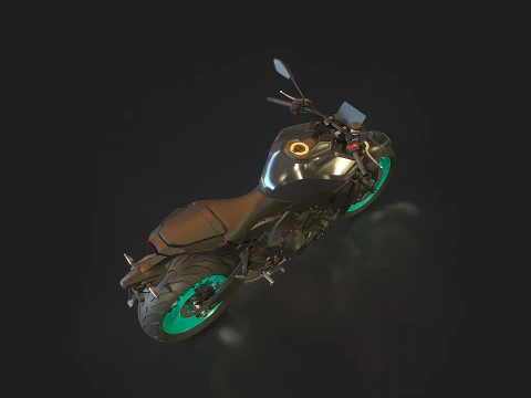 Base model Yamaha MT 09 2024 3D Model
