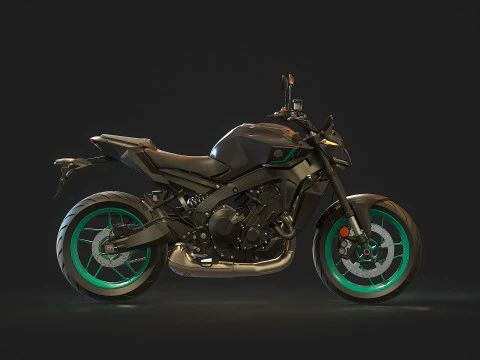 Base model Yamaha MT 09 2024 3D Model