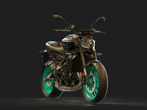 Base model Yamaha MT 09 2024 3D 模型