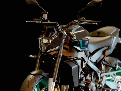 Base model Yamaha MT 09 2024 3D 模型