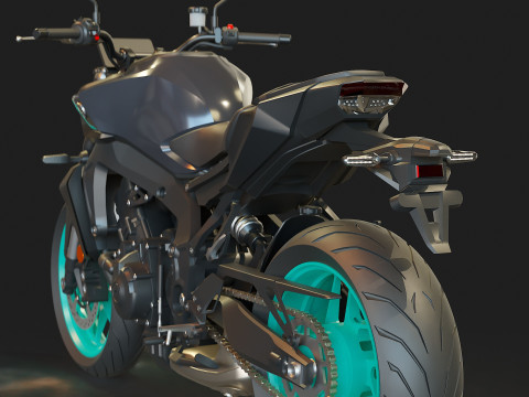 Base model Yamaha MT 09 2024 3D 模型