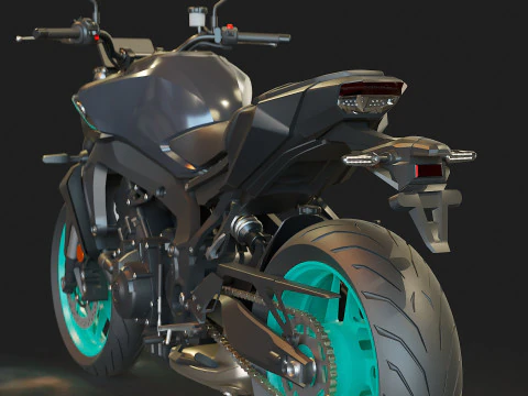 Base model Yamaha MT 09 2024 3D Model