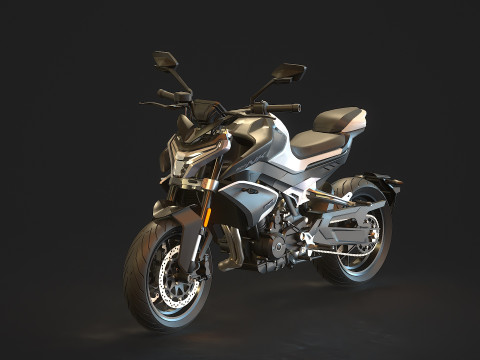 Base model CF Moto 800 NK 2024 3D Model
