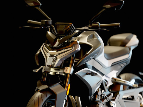 Base model CF Moto 800 NK 2024 3D Model