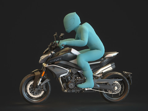 Base model CF Moto 800 NK 2024 3D Model