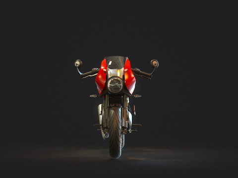 Base model Triumph Thruxton 400 2025 3D Model