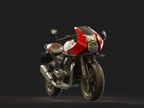 Base model Triumph Thruxton 400 2025 3D Model