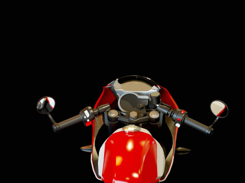 Base model Triumph Thruxton 400 2025 3D Model