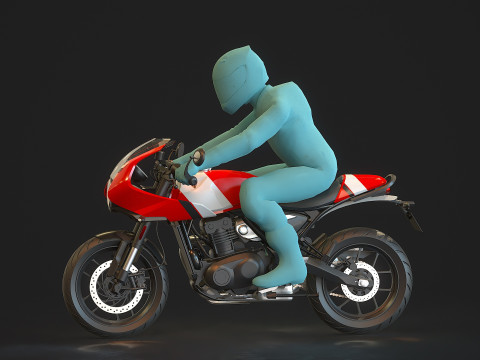 Base model Triumph Thruxton 400 2025 3D Model
