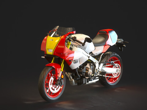 Base model Yamaha XSR 900 GP 2024 Model 3D