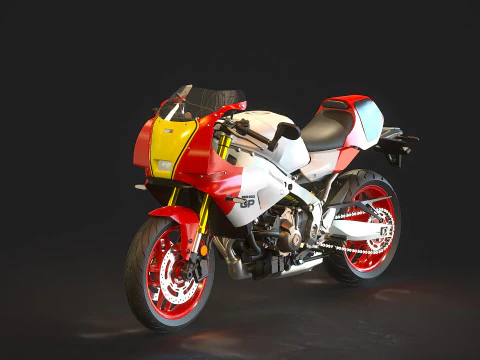 Modelo básico Yamaha XSR 900 GP 2024 Modelo 3D
