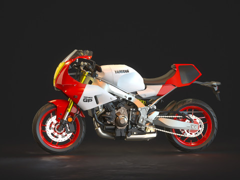 Base model Yamaha XSR 900 GP 2024 3D मॉडल