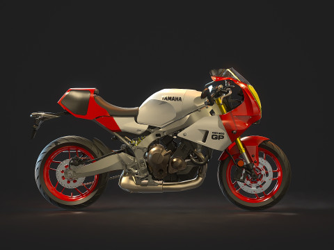 Base model Yamaha XSR 900 GP 2024 3D मॉडल