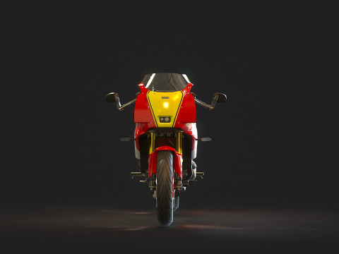Base model Yamaha XSR 900 GP 2024 3D मॉडल