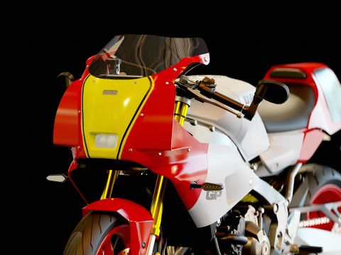Base model Yamaha XSR 900 GP 2024 3D मॉडल