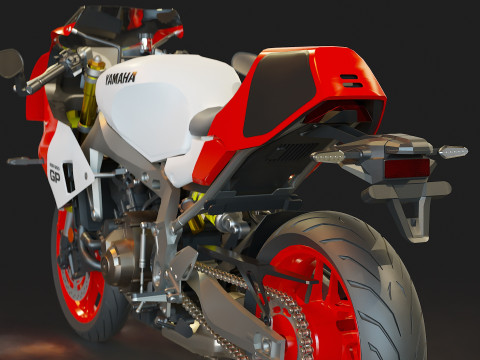Base model Yamaha XSR 900 GP 2024 3D मॉडल