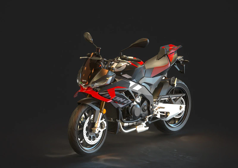 Base model Aprilia Tuono V4 2025 3D Model .c4d .max .obj .3ds .fbx .stl .blend 