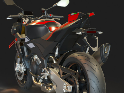 Base model Aprilia Tuono V4 2025 3D मॉडल