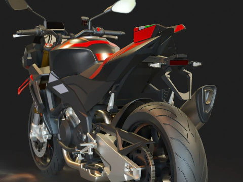 Base model Aprilia Tuono V4 2025 3D Model