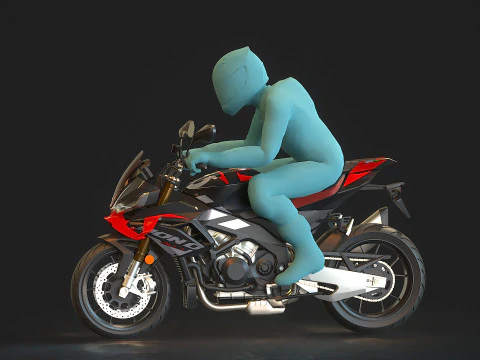 Base model Aprilia Tuono V4 2025 3D Model