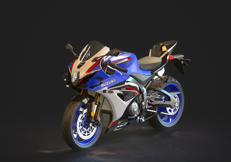 Base model Suzuki GSX R 1000 R 2026 Modelo 3D .c4d .max .obj .3ds .fbx .stl .blend 